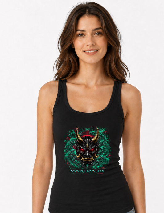 Yakuza 01 Cyberpunk Oni Mask Japanese Streetwear