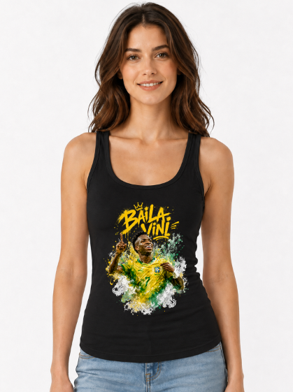 Baila Vini - Vinicius Jr Brazil Football Soccer Legend Graphic T-Shirt