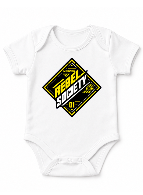 Rebel Society Cyberpunk Techwear Diamond Emblem Futuristic Streetwear