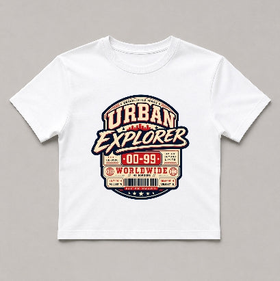 Urban Explorer Worldwide Vintage Typography Streetwear Graphic