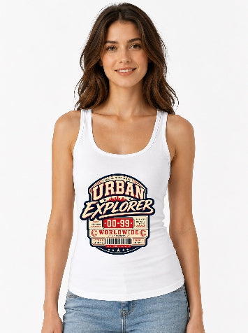 Urban Explorer Worldwide Vintage Typography Streetwear Graphic