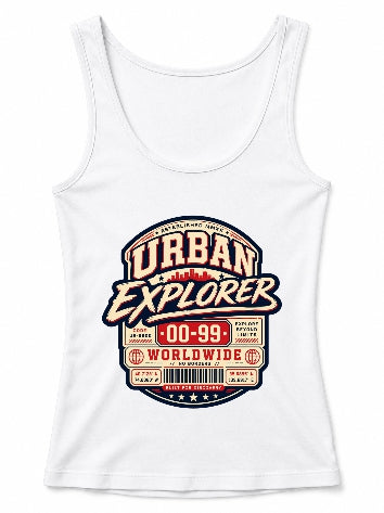 Urban Explorer Worldwide Vintage Typography Streetwear Graphic
