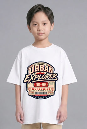 Urban Explorer Worldwide Vintage Typography Streetwear Graphic