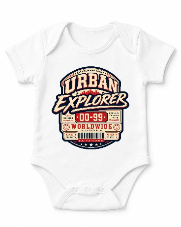 Urban Explorer Worldwide Vintage Typography Streetwear Graphic