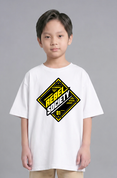 Rebel Society Cyberpunk Techwear Diamond Emblem Futuristic Streetwear