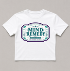 Mind Remedy Vintage Apothecary Label Retro Pharmacy Botanical Typography