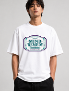 Mind Remedy Vintage Apothecary Label Retro Pharmacy Botanical Typography