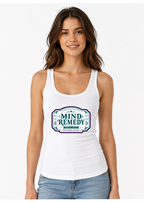 Mind Remedy Vintage Apothecary Label Retro Pharmacy Botanical Typography