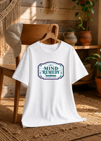 Mind Remedy Vintage Apothecary Label Retro Pharmacy Botanical Typography