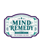 Mind Remedy Vintage Apothecary Label Retro Pharmacy Botanical Typography