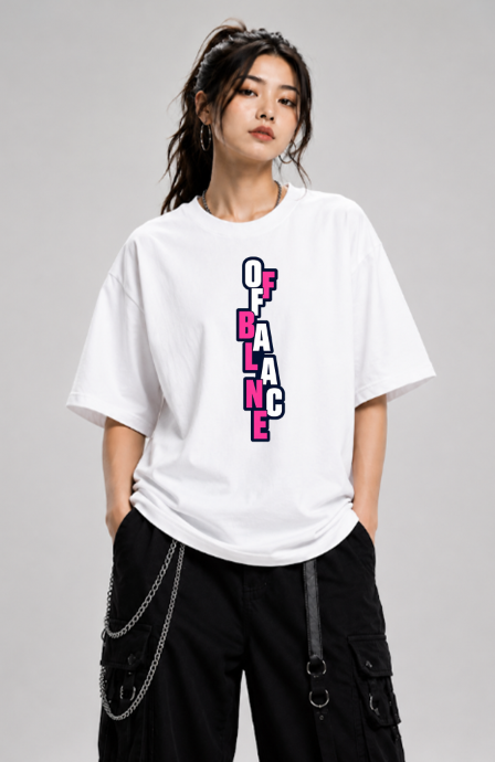 Off Balance Vertical Staggered Bold Typography Modern Streetwear Aesthetic