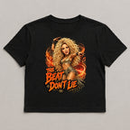 The Beat Dont Lie Blonde Belly Dancer Music Vintage Graphic