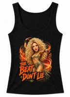 The Beat Dont Lie Blonde Belly Dancer Music Vintage Graphic