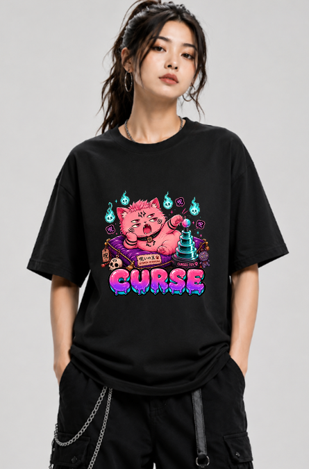Curse King of Curses Ryomen Cat Parody Anime Streetwear