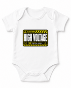 Caution High Voltage Industrial Hazard Cyberpunk Techwear Typography