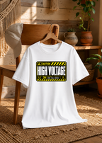 Caution High Voltage Industrial Hazard Cyberpunk Techwear Typography