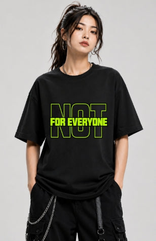 Not For Everyone Neon Green Outlined Streetwear Typography