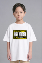 Caution High Voltage Industrial Hazard Cyberpunk Techwear Typography