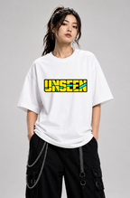 Unseen Geometric Cyberpunk Glitch Streetwear Bold Typography Aesthetic