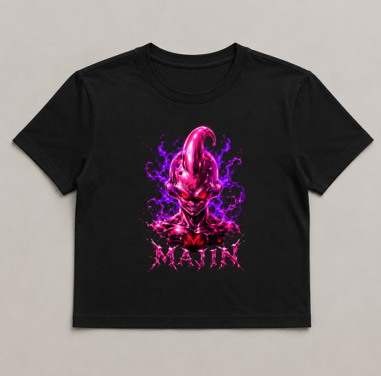 Majin Pure Evil Chrome Pink Demon Anime Streetwear