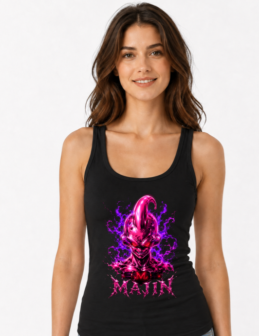 Majin Pure Evil Chrome Pink Demon Anime Streetwear