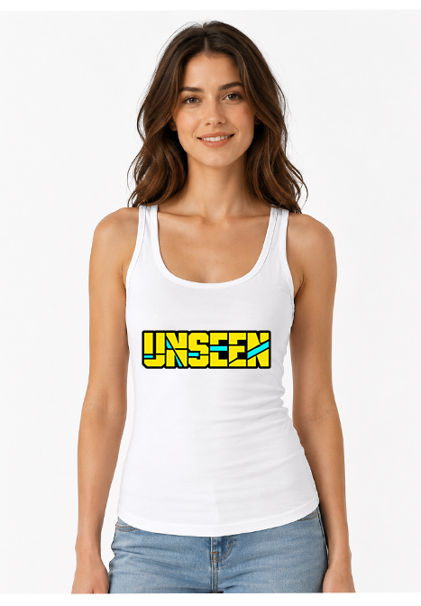 Unseen Geometric Cyberpunk Glitch Streetwear Bold Typography Aesthetic