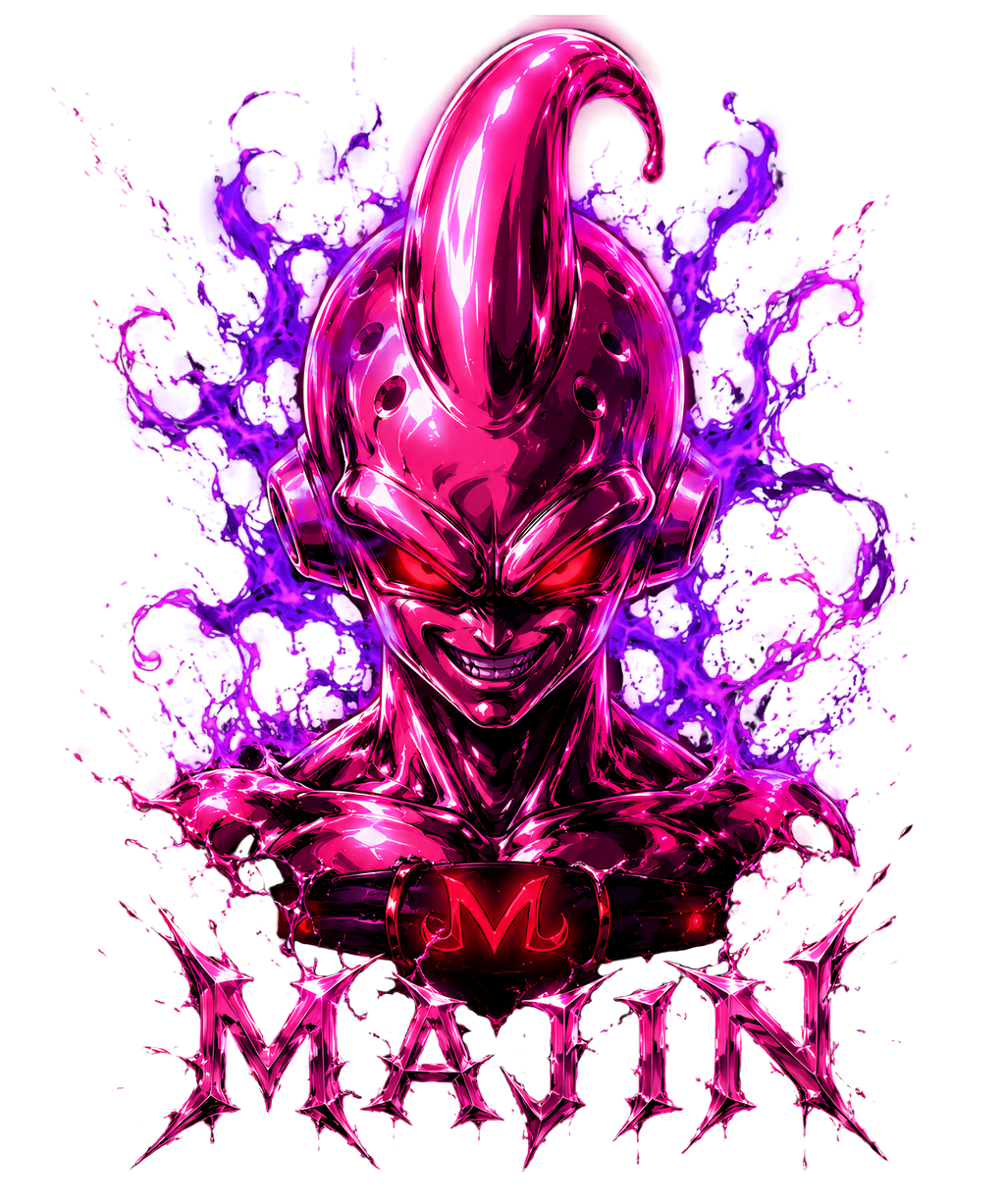 Majin Pure Evil Chrome Pink Demon Anime Streetwear