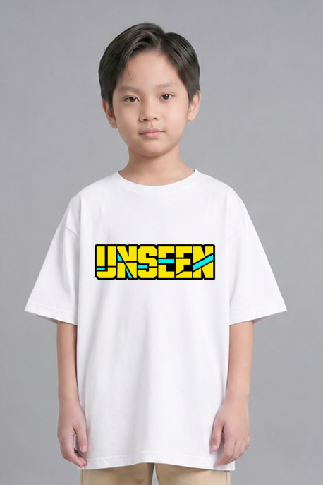 Unseen Geometric Cyberpunk Glitch Streetwear Bold Typography Aesthetic