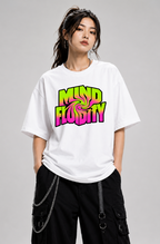 Mind Fluidity Trippy Liquid Swirl Psychedelic Rave Streetwear Typography