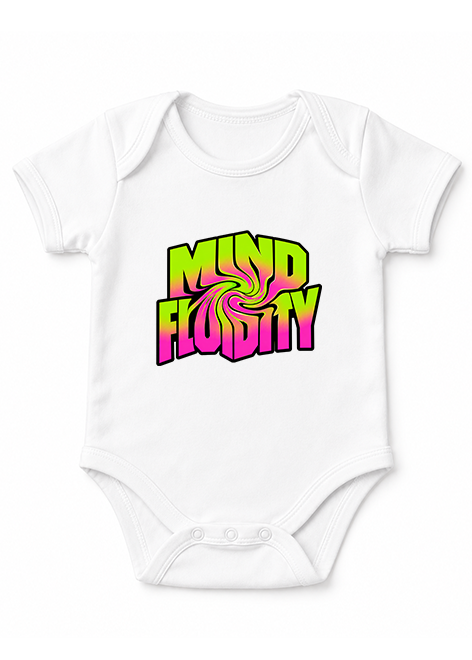 Mind Fluidity Trippy Liquid Swirl Psychedelic Rave Streetwear Typography