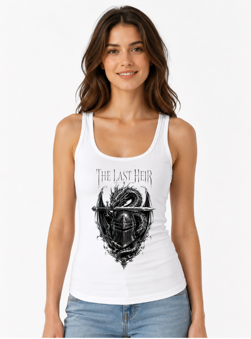 The Last Heir Knight Helmet Dragon Sword Dark Fantasy Gothic
