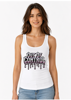 Out Of Control Liquid Chrome Dripping Gothic Streetwear Y2K Cyber Metal