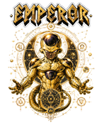 Golden Emperor Sacred Geometry Anime Villain Streetwear