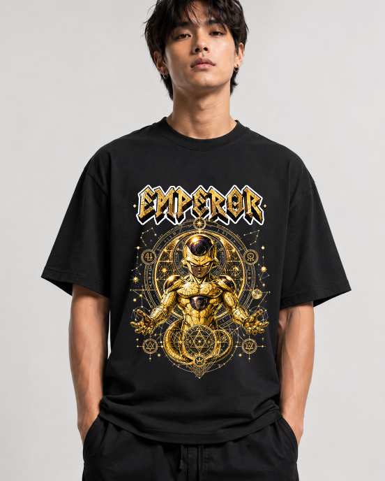 Golden Emperor Sacred Geometry Anime Villain Streetwear