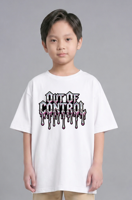 Out Of Control Liquid Chrome Dripping Gothic Streetwear Y2K Cyber Metal