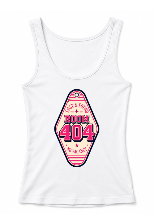 Room 404 Not Found Retro Motel Keychain Vintage Typography Humor