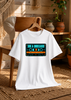 Side A: Unreleased Retro Cassette Tape Synthwave Cyberpunk Music Typography