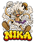 Sun God Nika Gear 5 Vintage Rubber Hose Cartoon Art