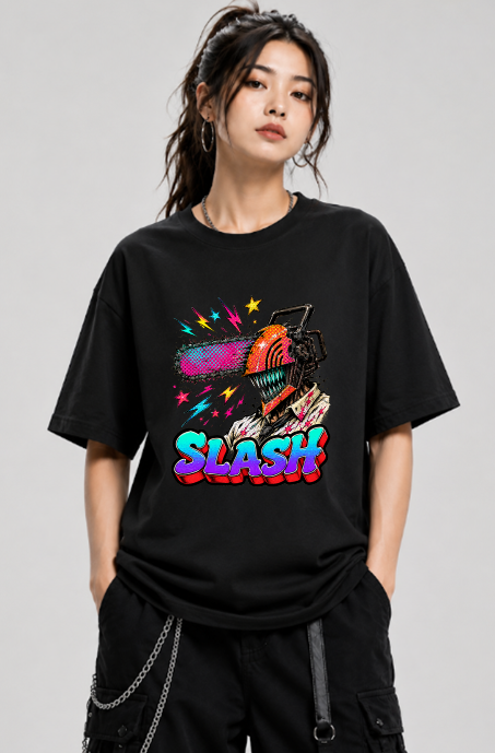 Slash Chainsaw Pop Art Cyberpunk Devil Anime Streetwear