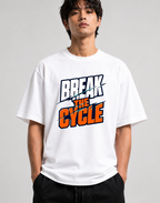 Break The Cycle Sliced Modern Typography Streetwear Motivation Quote
