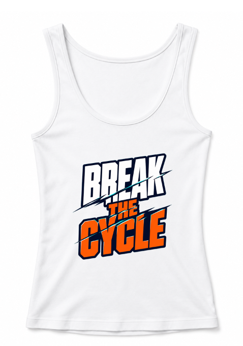Break The Cycle Sliced Modern Typography Streetwear Motivation Quote