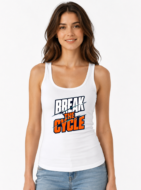 Break The Cycle Sliced Modern Typography Streetwear Motivation Quote