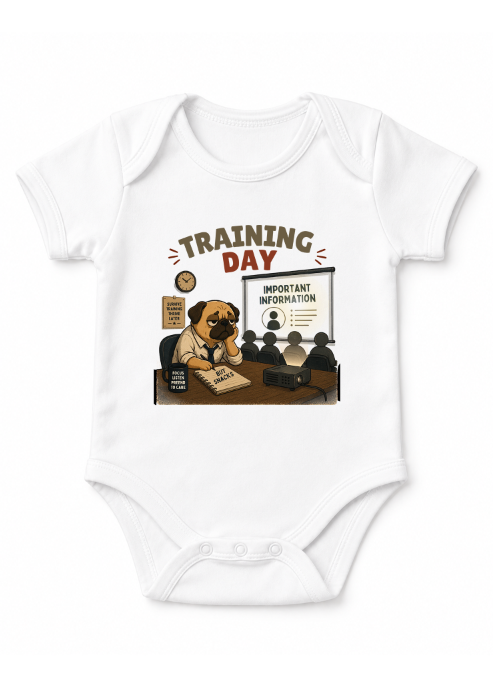 Training Day Funny Bored Pug Dog Office Meeting Work Humor