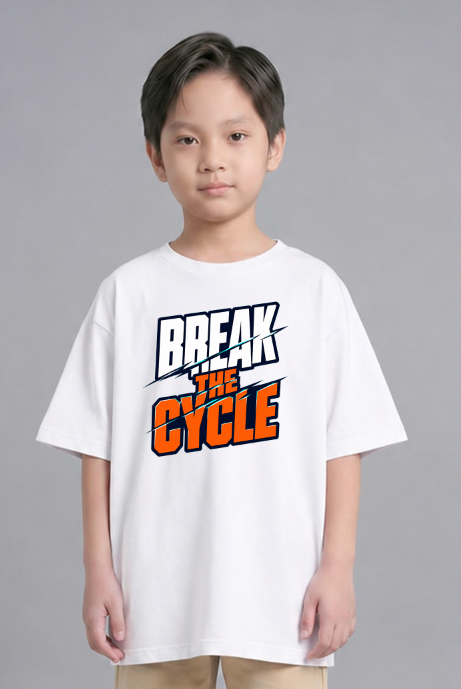 Break The Cycle Sliced Modern Typography Streetwear Motivation Quote