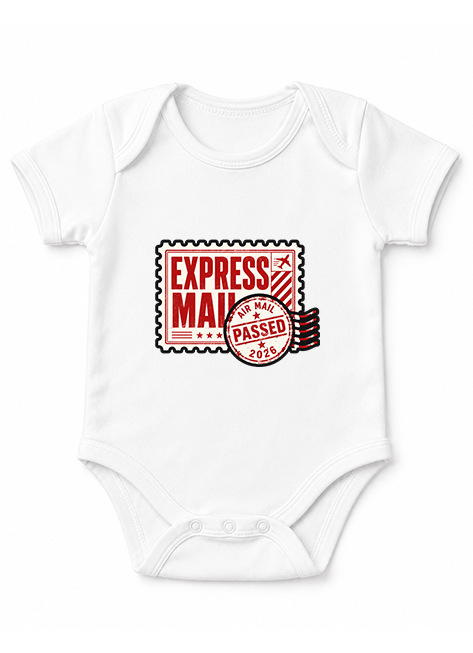 Express Mail Air Mail Postage Stamp Vintage Retro Travel Streetwear Typography