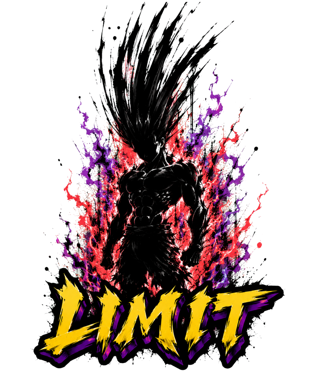 Limit Adult Form Dark Aura Anime Streetwear