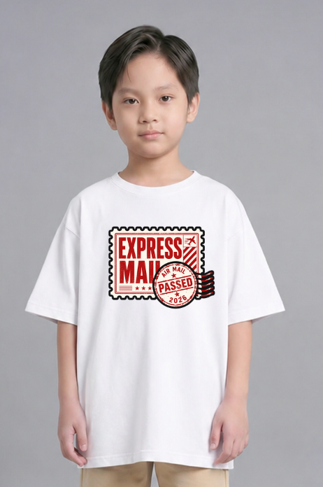 Express Mail Air Mail Postage Stamp Vintage Retro Travel Streetwear Typography