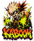 Kaboom Explosion Hero Punk Graffiti Anime Streetwear