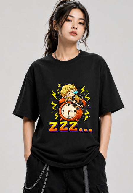 Sleepy Thunder Swordsman Alarm Clock Chibi Anime Streetwear