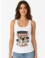Employee Of The Month Funny Lazy Pug Office Humor Work Mugshot